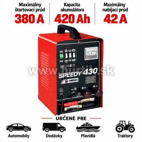 Nabíjač autobatérií so štartérom SPEEDY 430